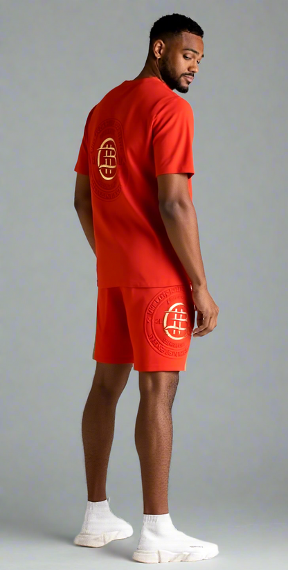 THE ONE SHORTS IN BLOOD ORANGE