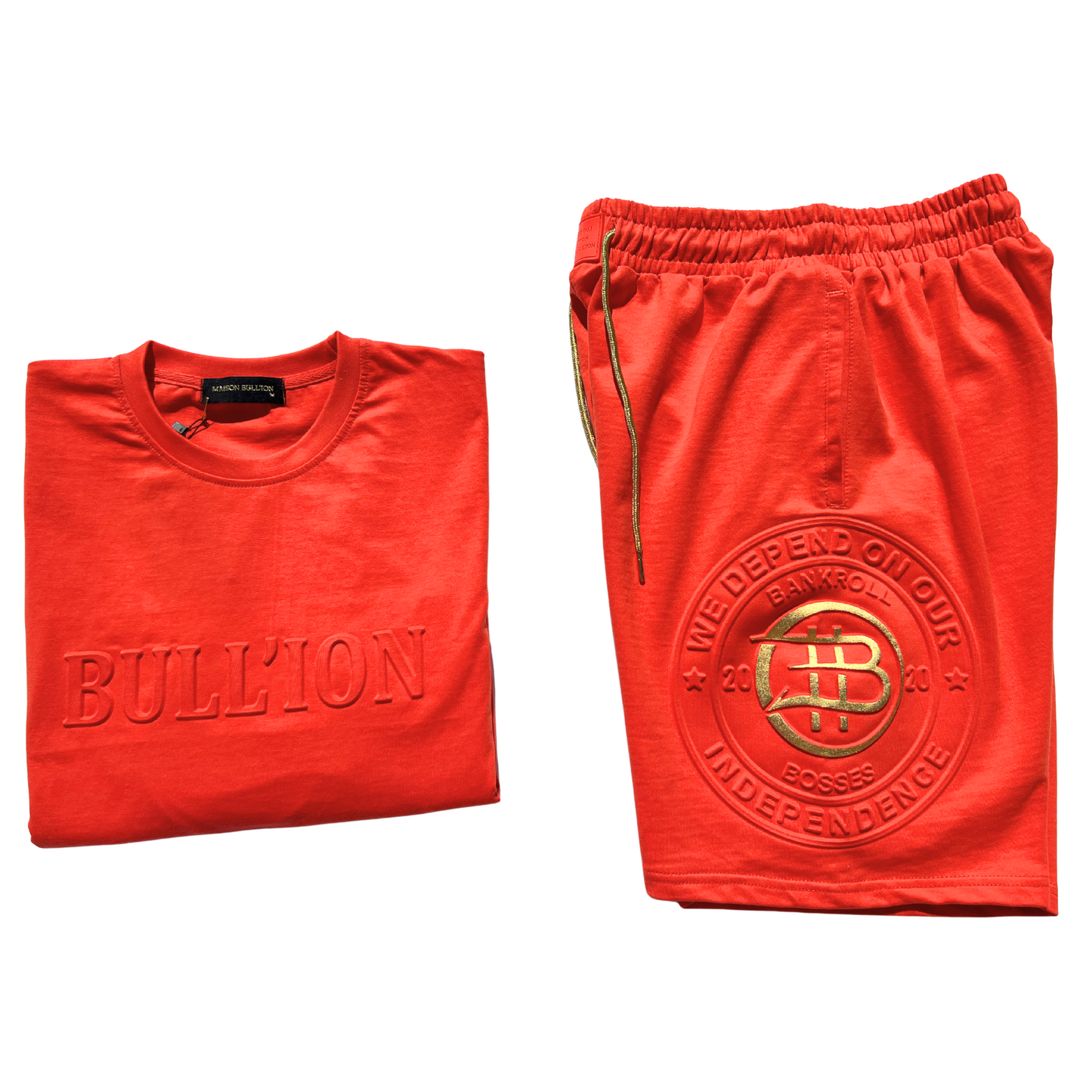 THE ONE SHORTS IN BLOOD ORANGE