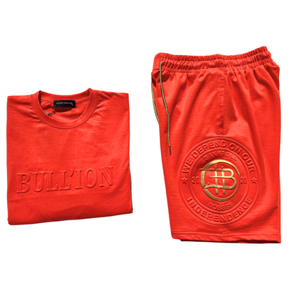 THE ONE SHORTS IN BLOOD ORANGE