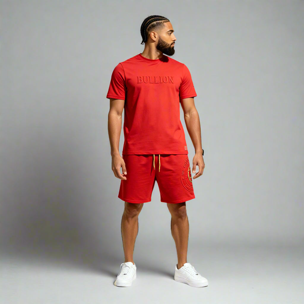 THE ONE SHORTS IN BLOOD ORANGE